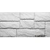 Фасадная панель ПВХ FineBer (Файнбир) Камень Крупный Мелованный Белый