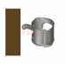 Хомут (кронштейн) водосточной трубы Lindab 150/100 D-100, Коричневый (под шпильку)